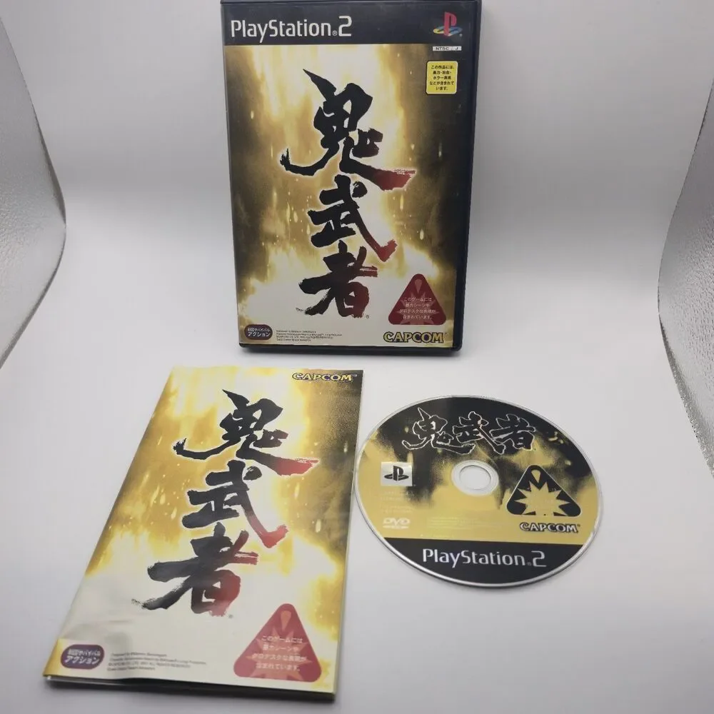 Onimusha Capcom Takeshi Kaneshiro Sony PlayStation 2 PS2 Japan Import W/ Manuel